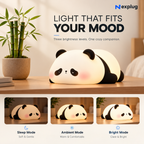 Cute Panda Silicone Night Lamp – Rechargeable 3-Mode Light